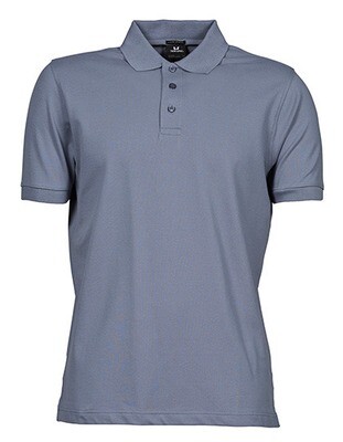 Luxe Stretch Polo Heren-Flint-stone Luxe Stretch Polo Heren-Flint-stone