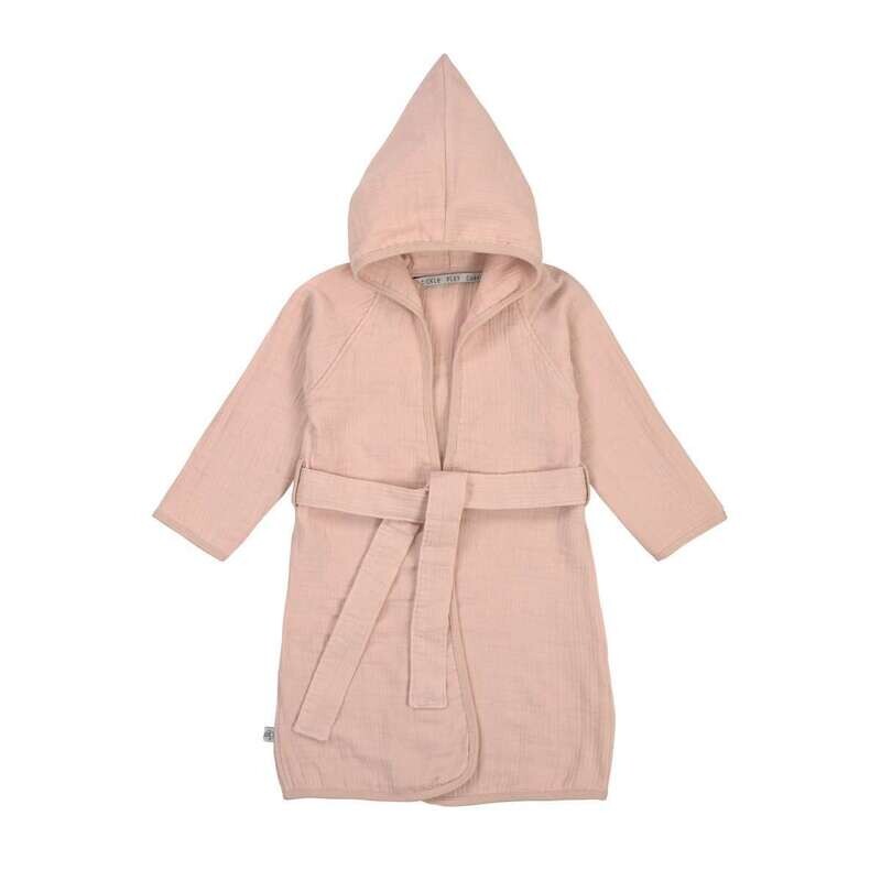 Mousseline badjas poeder pink