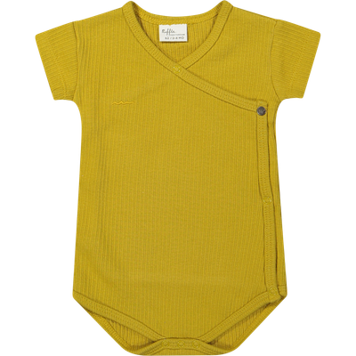 Romper-Rib Solid Mustard