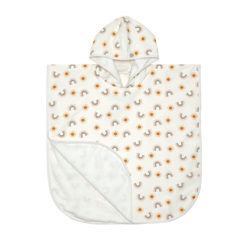 UV-badponcho kinderen Regenboog