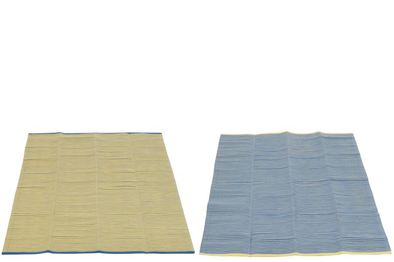 Tas+Strandtapijt Dolce Vita Blauw/Geel
