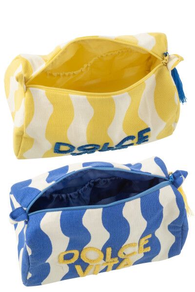 Toilettas Dolce Vita Geel/Blauw