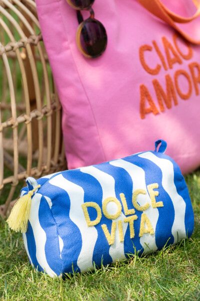 Toilettas Dolce Vita Geel/Blauw