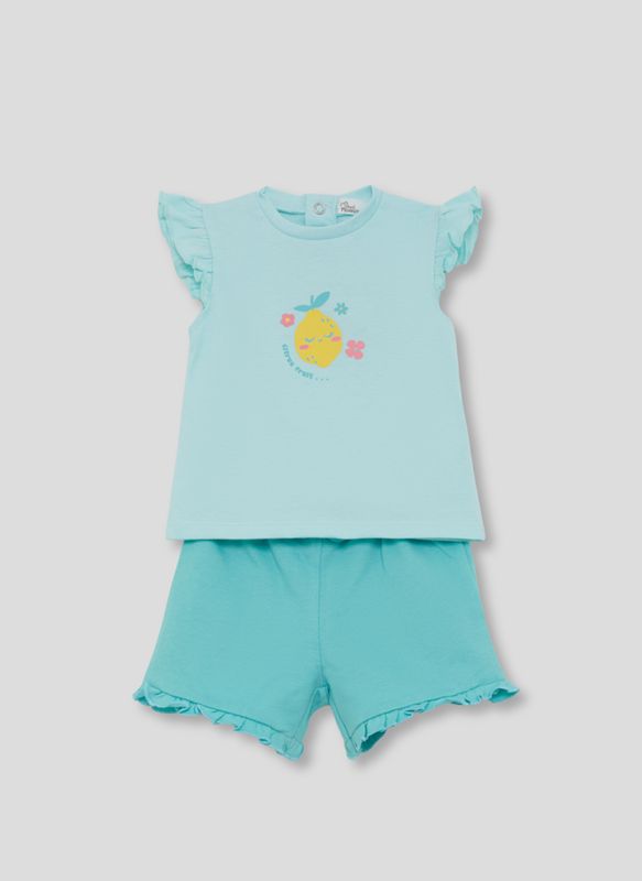 Meisjes set - Citroen-print