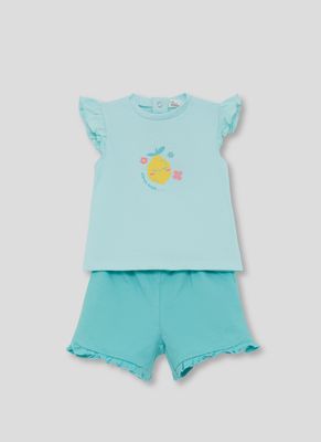 Meisjes set - Citroen-print