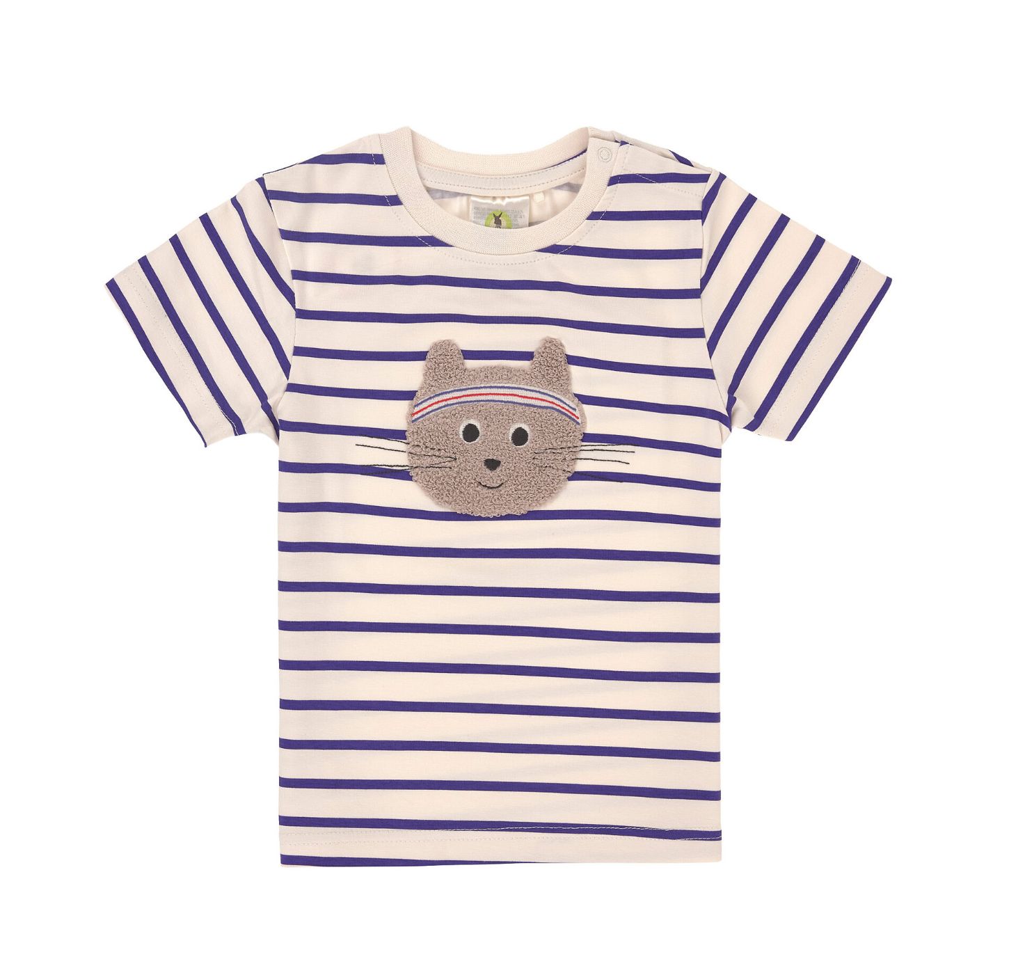 T-shirt met poes-applicatie