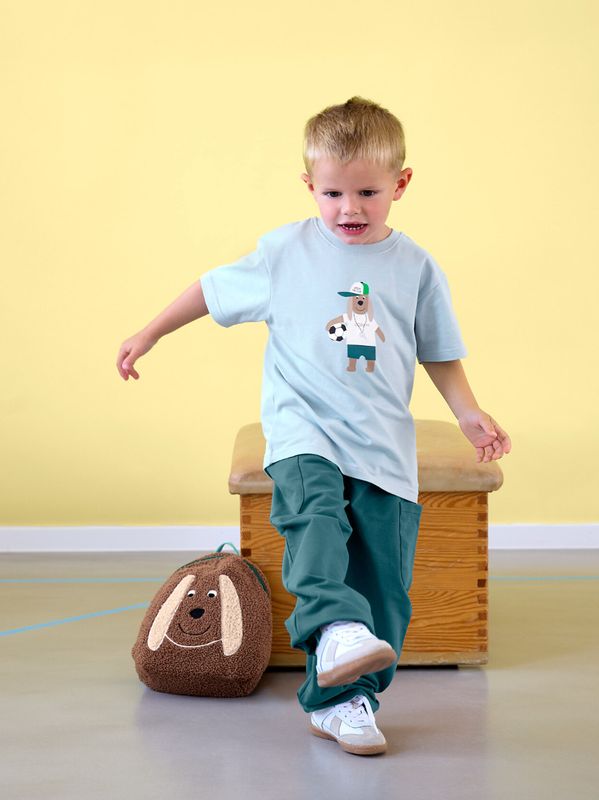 T-shirt met sportief hondje