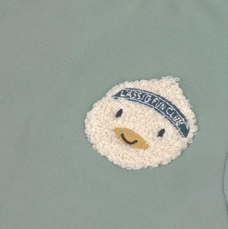 T-shirt met eendje applicatie