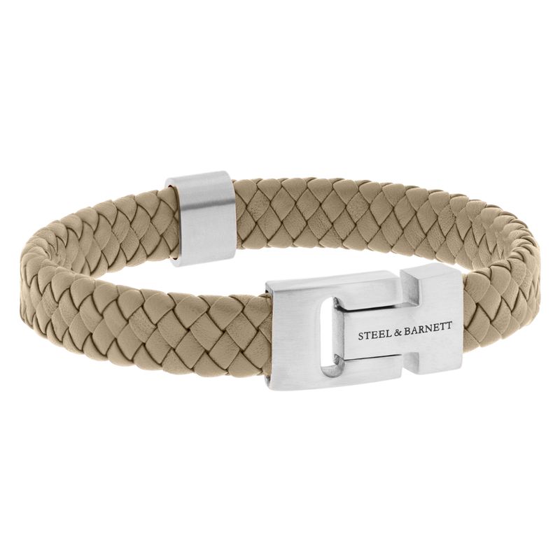 Leather Bracelet Harrison-Ecru