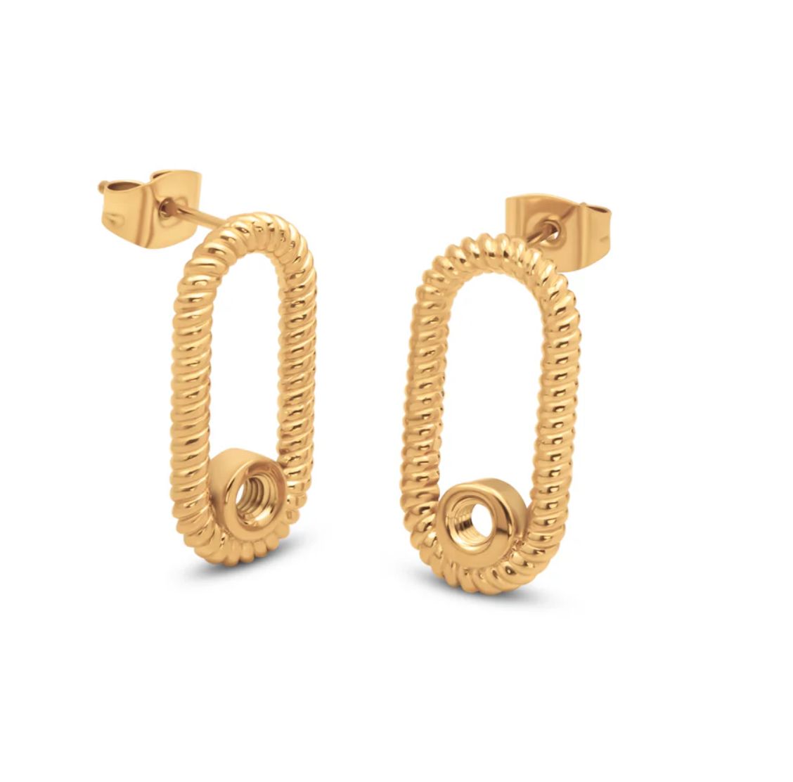 Twisted Tosca earring GD/SS