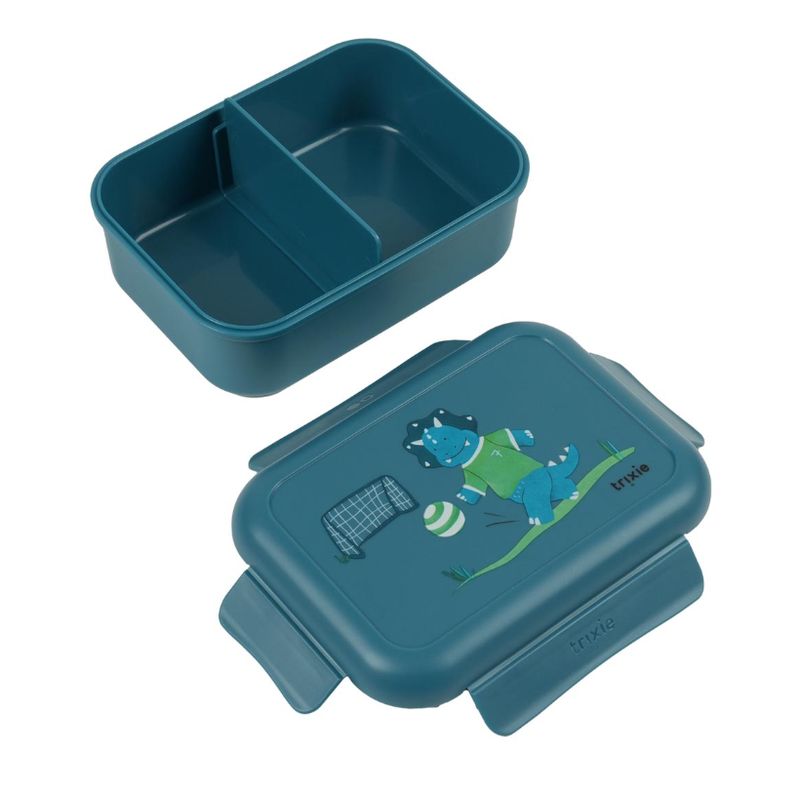 Brooddoos met clips - Ballplayer Mr. Triceratops