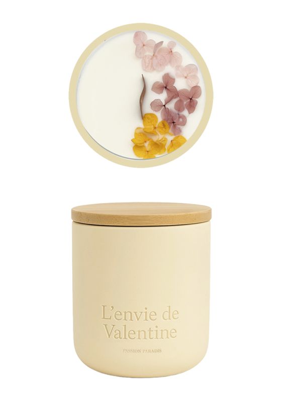 180g geurkaars in keramiek met verpakking - Passion Paradis