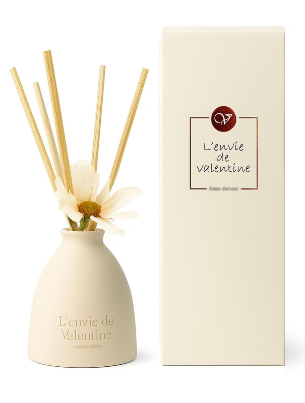 200ml geurstokjes met zijden bloem - Passion Paradis