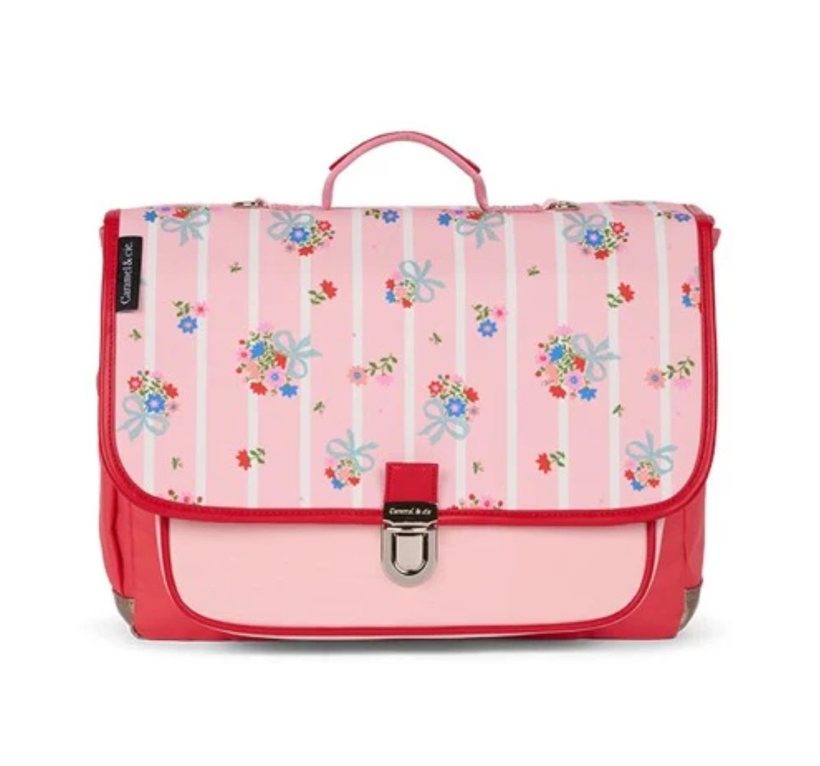 Middelgrote schooltas Coral Blossom – 38 cm