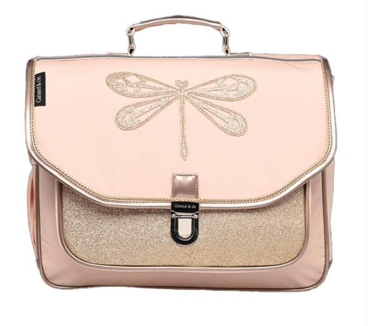Middelgrote schooltas Pink Dragonfly – 38 cm