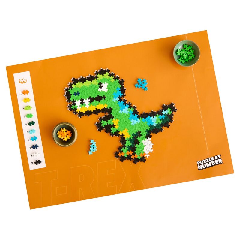 Plus plus-Puzzle By Number T-Rex 250 Pcs