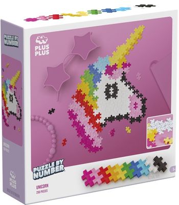 Plus-Plus-Puzzle by Number eenhoorn Plus-Plus: 250 Pcs