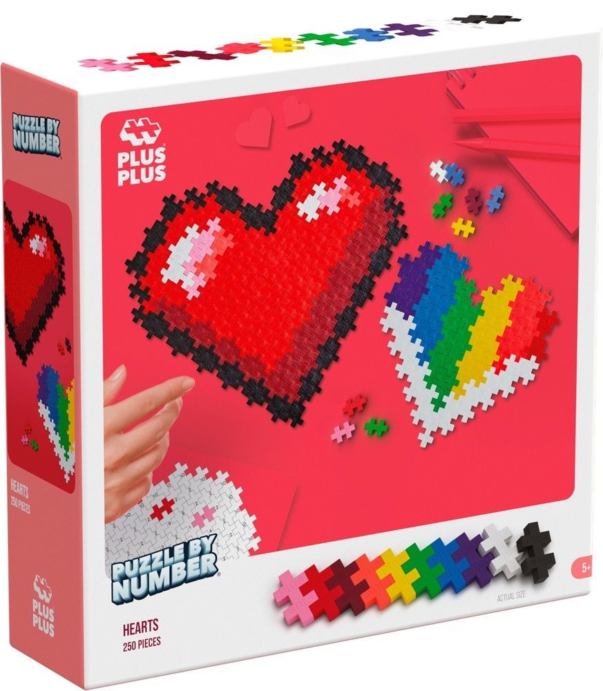 Plus-Plus-Puzzle by Number – Hart 250 Pcs