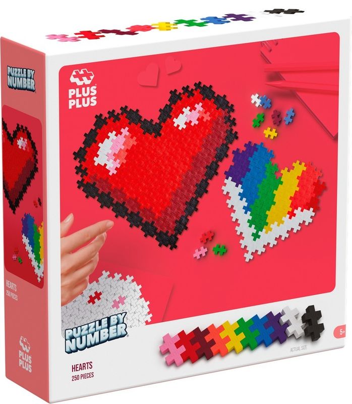 Plus-Plus-Puzzle by Number – Hart 250 Pcs Plus-Plus-Puzzle by Number – Hart 250 Pcs
