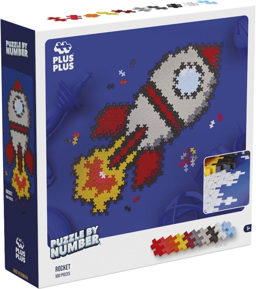 Plus-Plus-Puzzle by Number raket 500Pcs