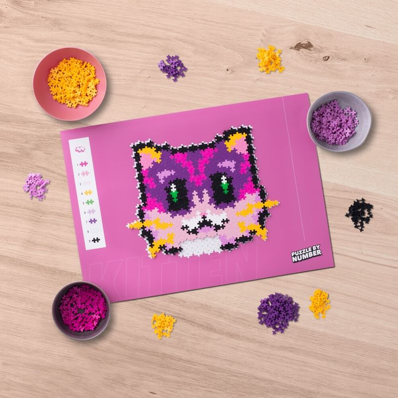 Plus-Plus-Puzzle by Number Kat 500 Pcs