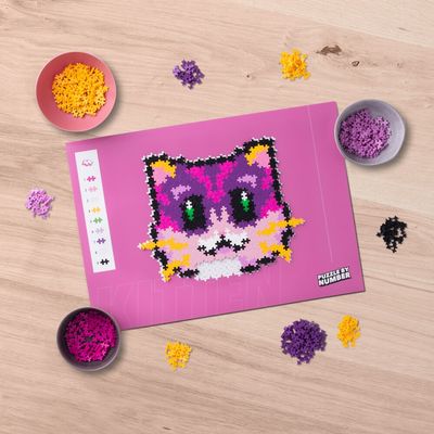 Plus-Plus-Puzzle by Number Kat 500 Pcs
