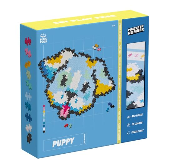 Plus-Plus-Puzzle by Number Puppy 500 Pcs