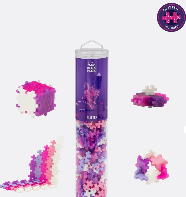 Plus-plus ​​Glitter Color Mix – 1 meter tube (520 stuks)