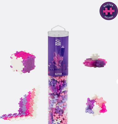 Plus-plus ​​Glitter Color Mix – 1 meter tube (520 stuks)
