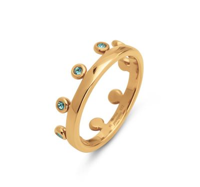 Friends Unite Zita Ring L Turquoise GD