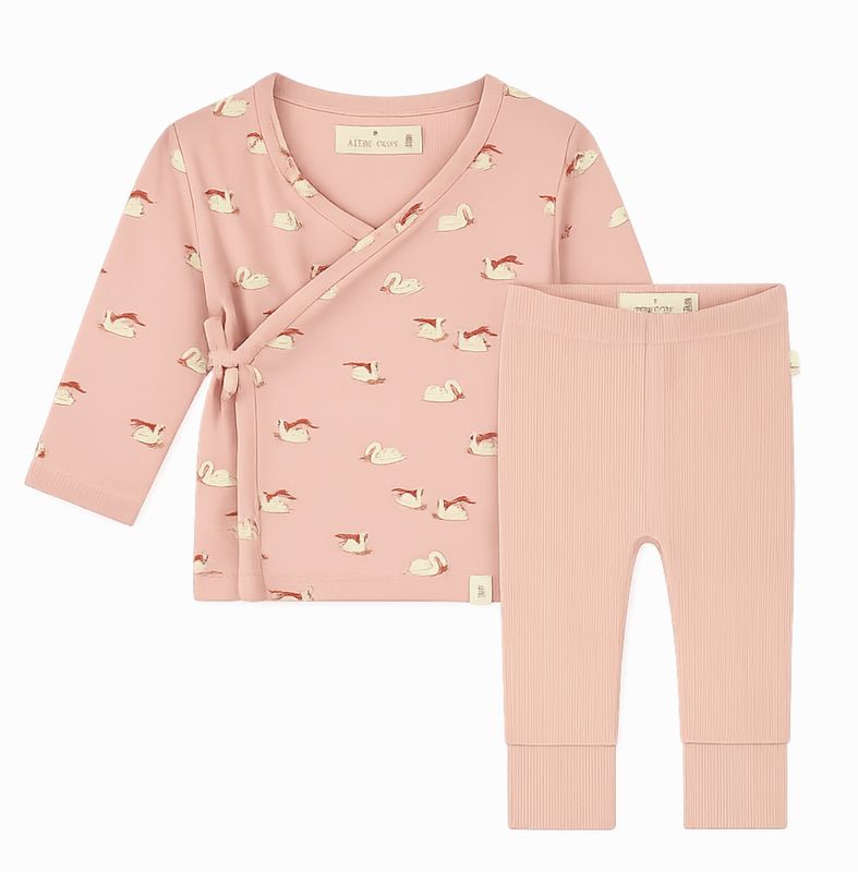Baby Wrap t-Shirt long sleeve -Swan