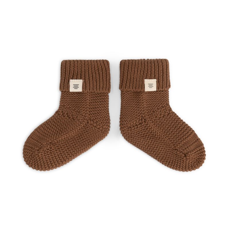 Baby Slippers - Cofee Knitted