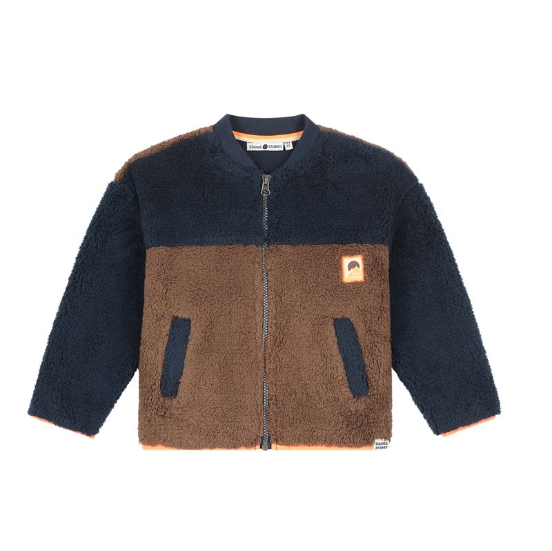 Boys Teddy Cardigan - Indigo