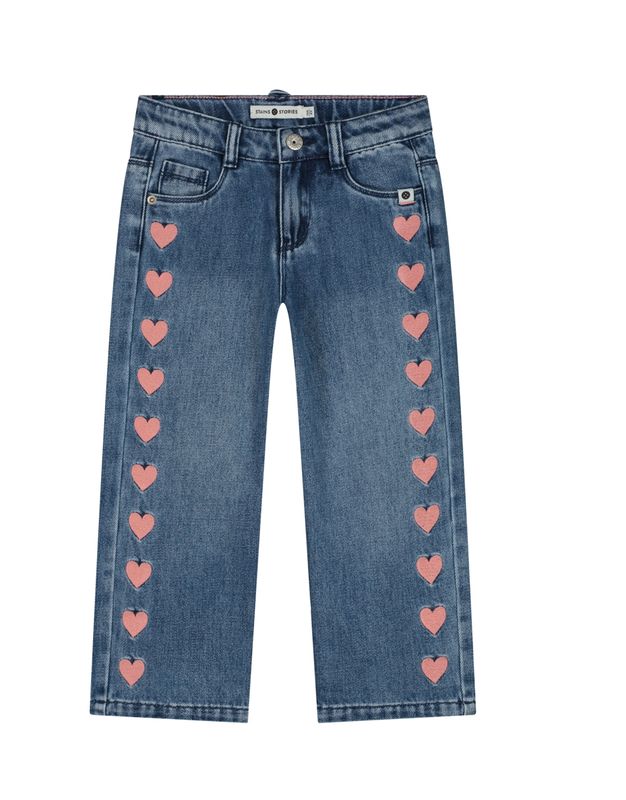 Girls Jeans- Wide - Heart