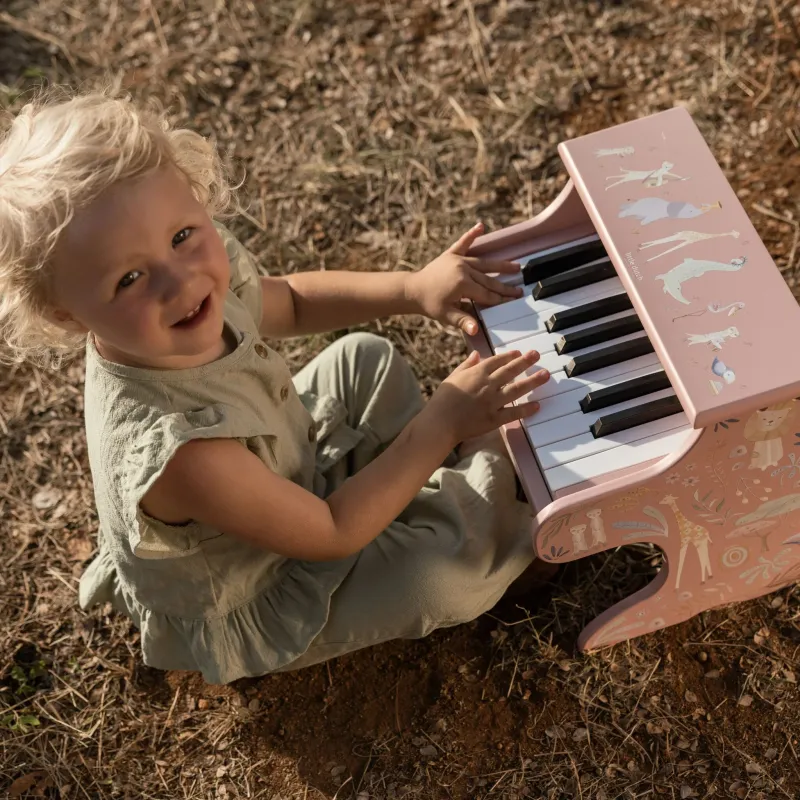 Houten piano - Roze - Safari Friends