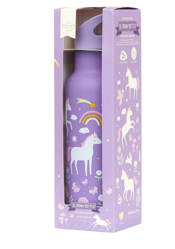 XL RVS drinkfles - Unicorn Dreams