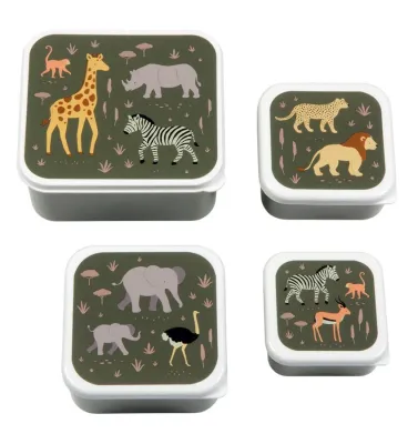 Lunch- en snackboxset - Savanna