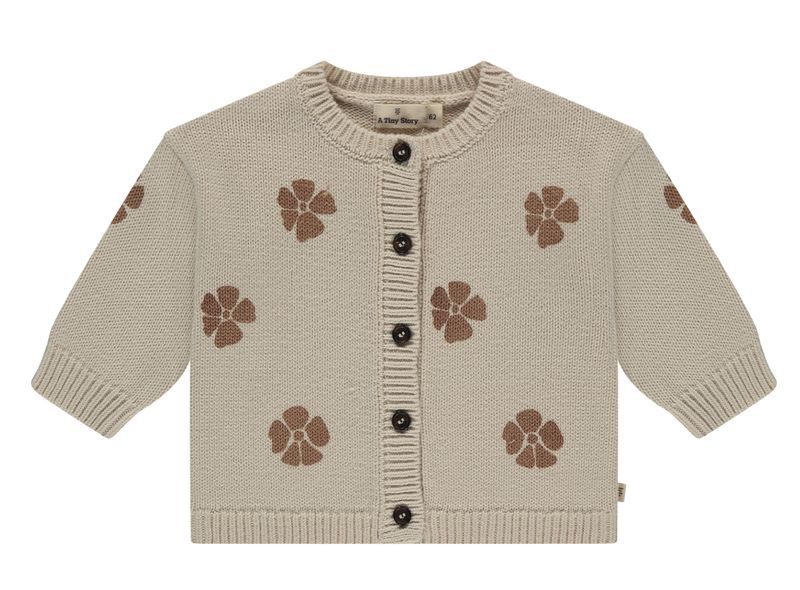 Gebreid Gillet met Bloemen