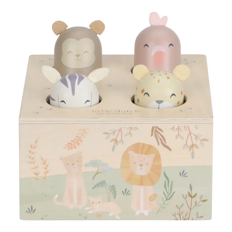 Houten Pop-up - Safari Friends