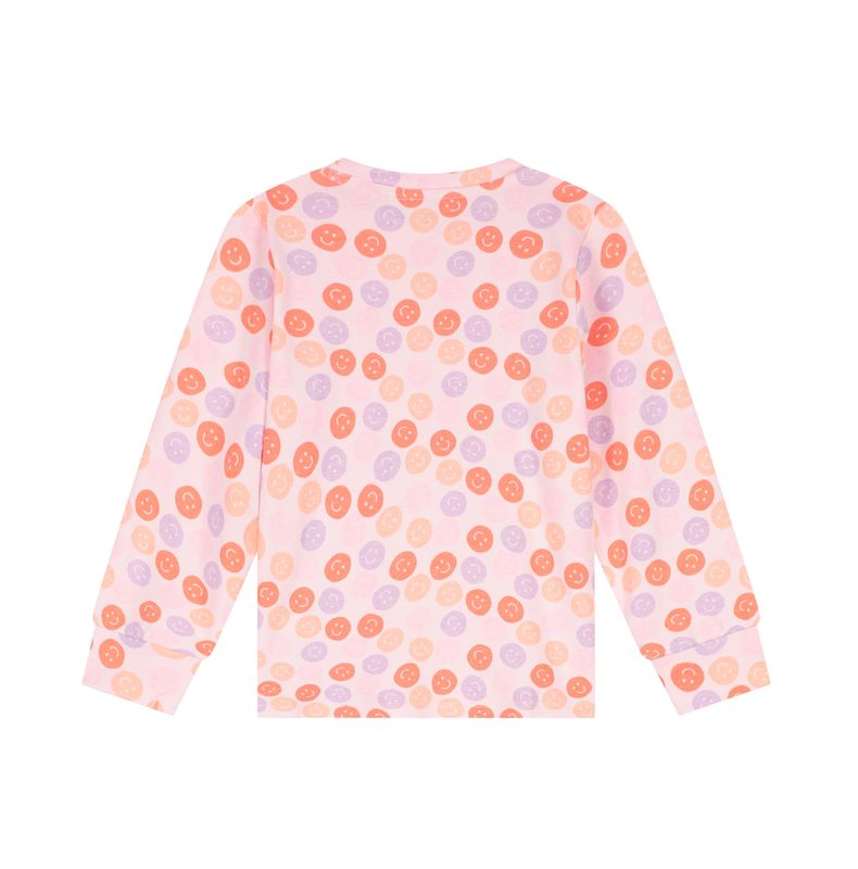 ​Meisjespyjama met smiley print