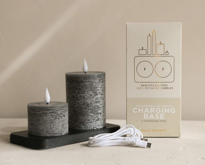 LED Charging Base S – Laadstation voor 2 kaarsen