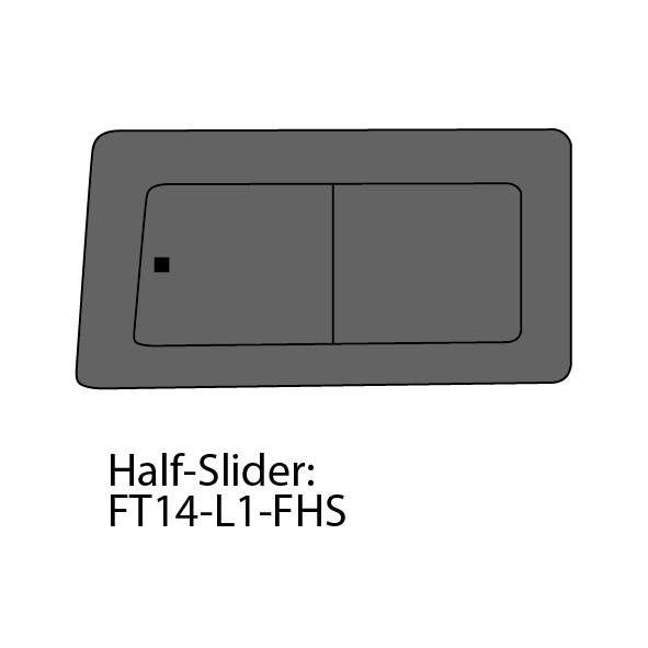 Ford Transit 14- L. voor met schuifdeur schuifruit L1, L2, L3, L4 privacy