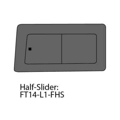 Ford Transit 14- L. voor met schuifdeur schuifruit L1, L2, L3, L4 privacy