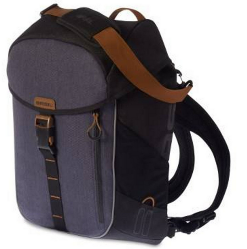 Basil Miles Daypack enkele tas-rugtas bruin zwart 17L