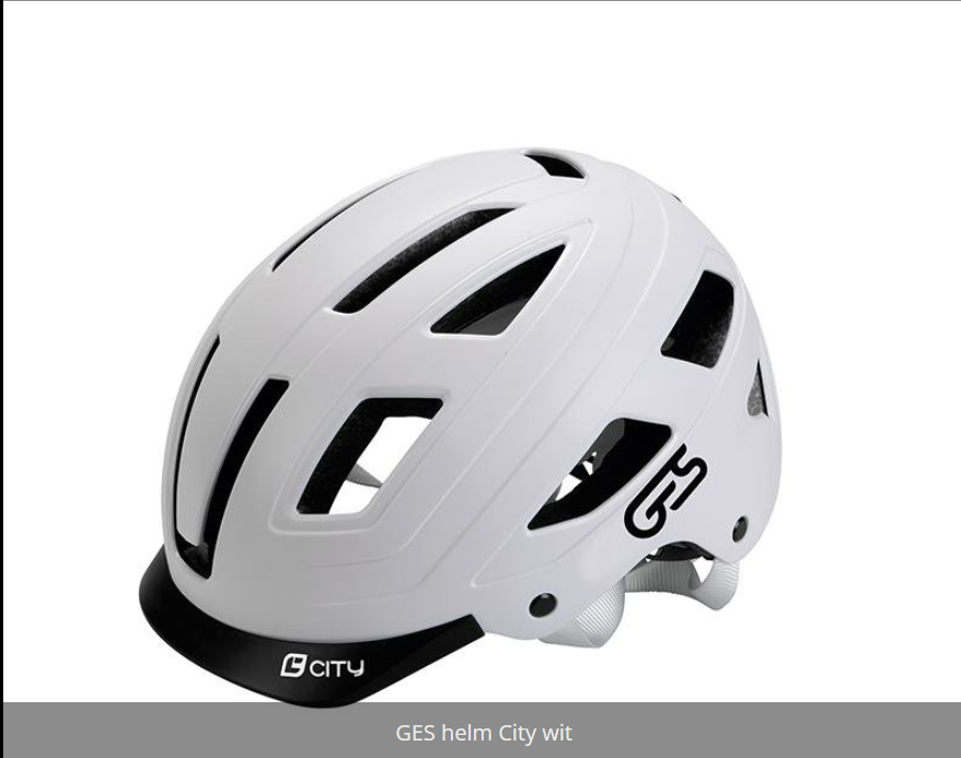 Helm GES City Wit met LED
