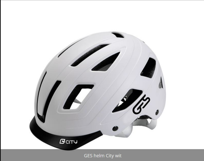 Helm GES City Wit met LED