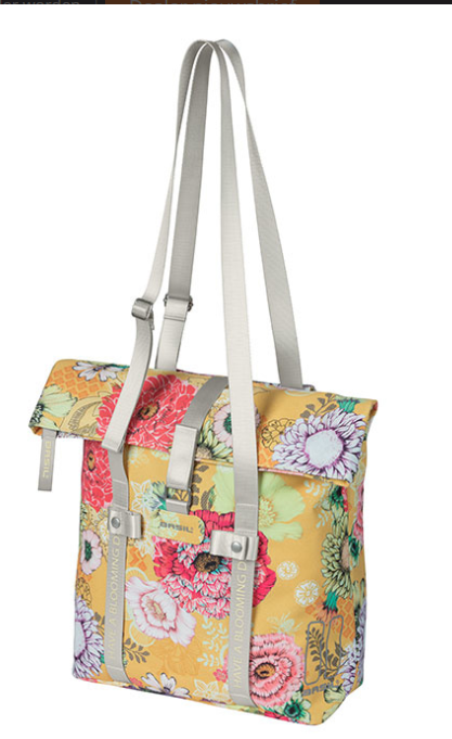Basil Bloom Field fietsshopper 15-20L Honinggeel