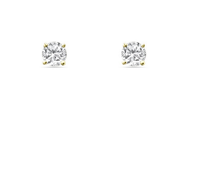 FOUR PRONG SOLITAIRE EARRINGS