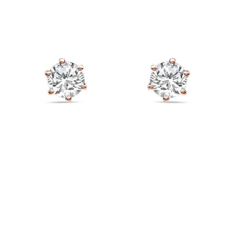SIX PRONG SOLITAIRE EARRINGS 2CT EACH SIX PRONG SOLITAIRE EARRINGS 2CT EACH