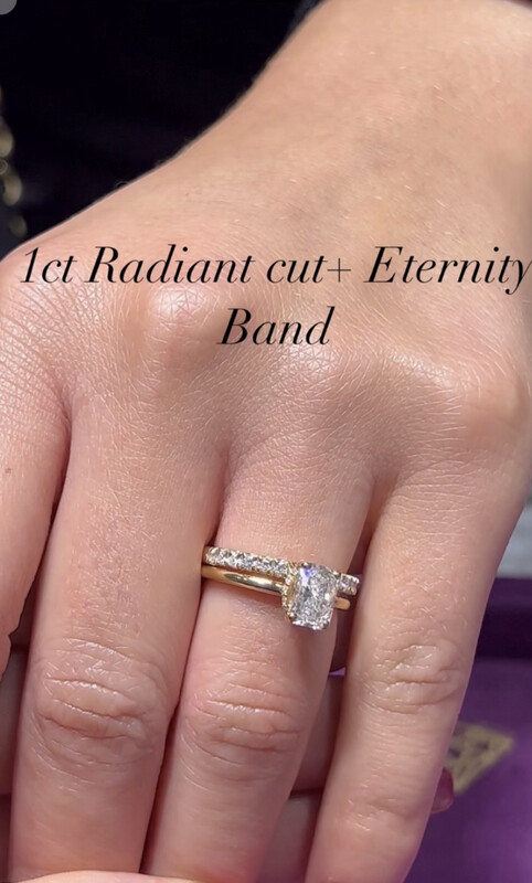 Radiant Cut Set 1ct